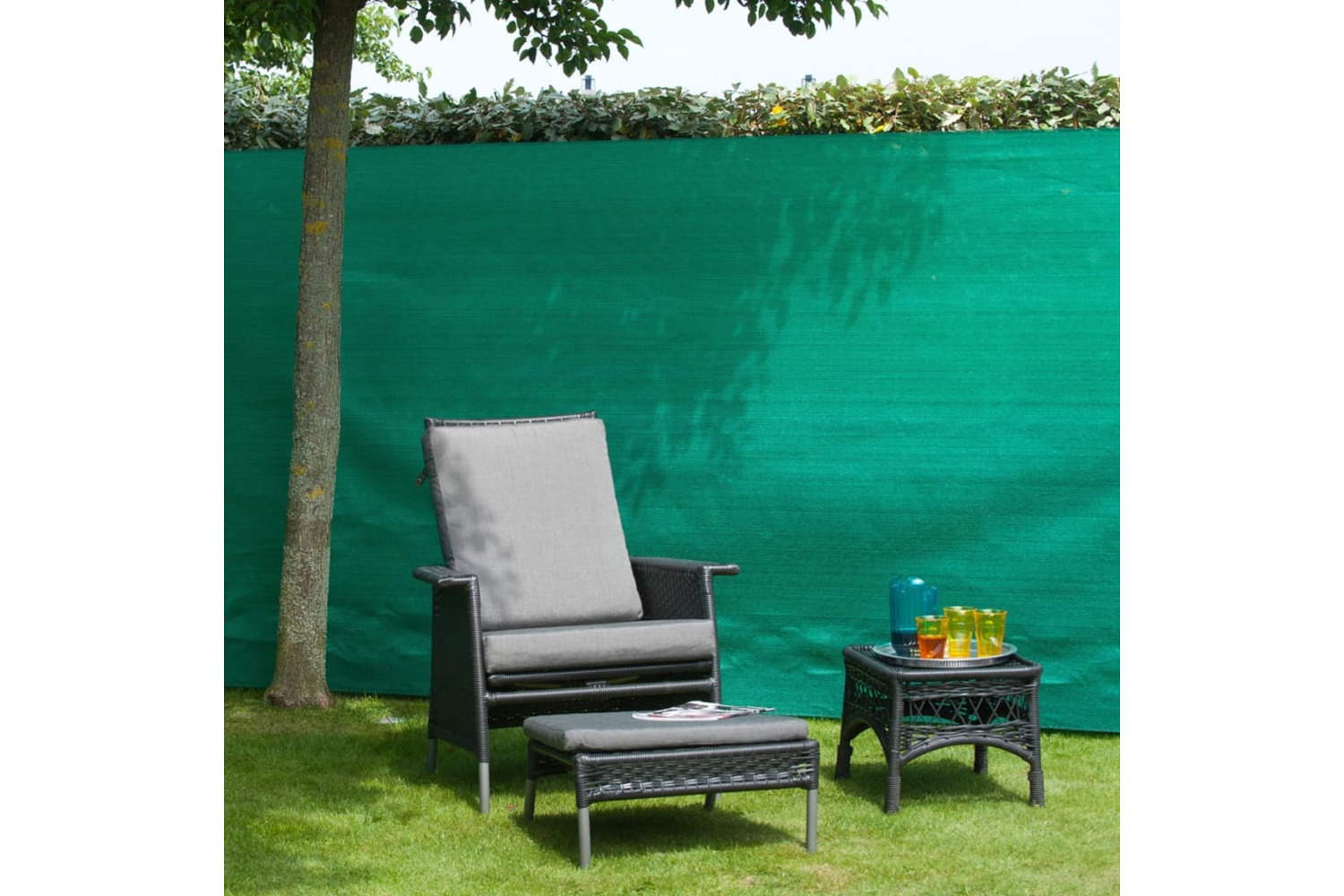 Nature 419762 Garden Sight Break Fencing Pe 1.2x5 M Green