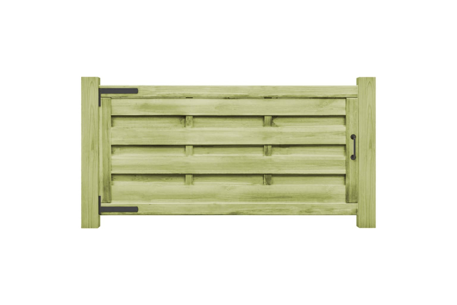 vidaXL 45320 Garden Gates 2 Pcs Impregnated Pinewood 150x75cm Green