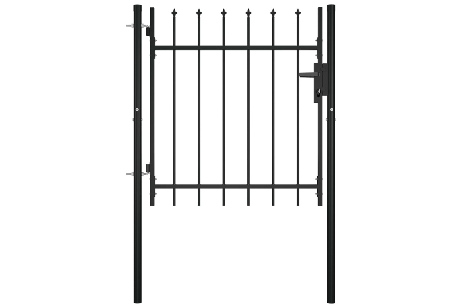 vidaXL 144358 Door Fence Gate With Spear Top 100x75cm