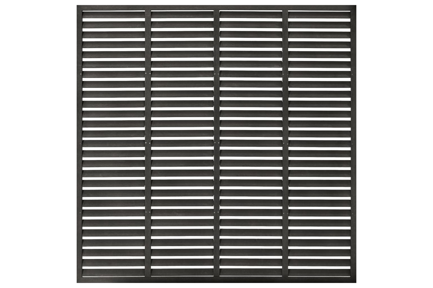 vidaXL Louver Fence Wpc 180x180cm Dark Grey