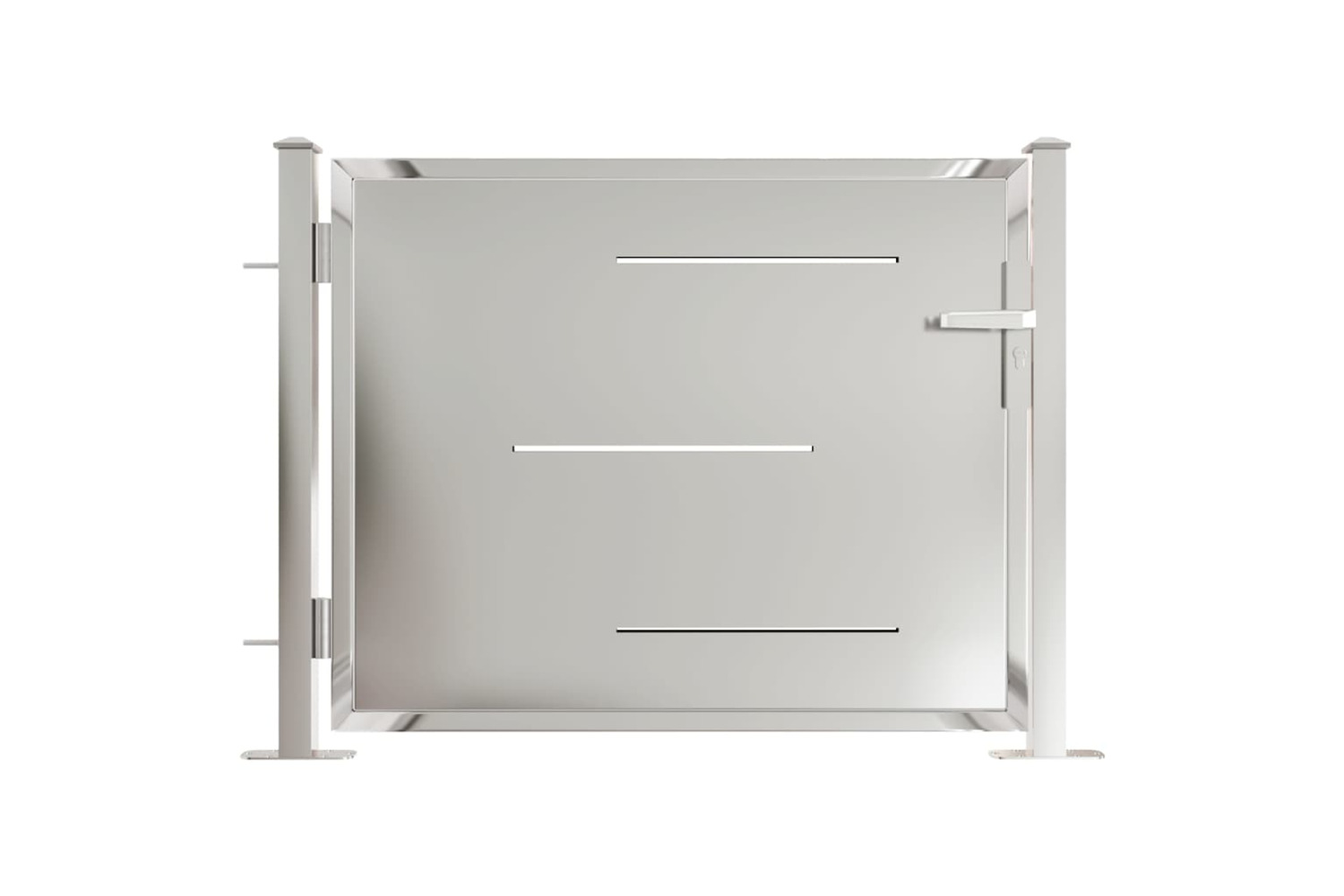 vidaXL 316859 Garden Gate 100x75cm Stainless Steel