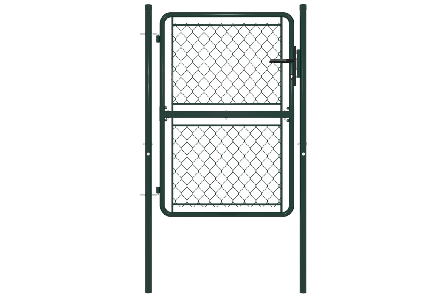 vidaXL 144404 Garden Gate Steel 100x125cm Green