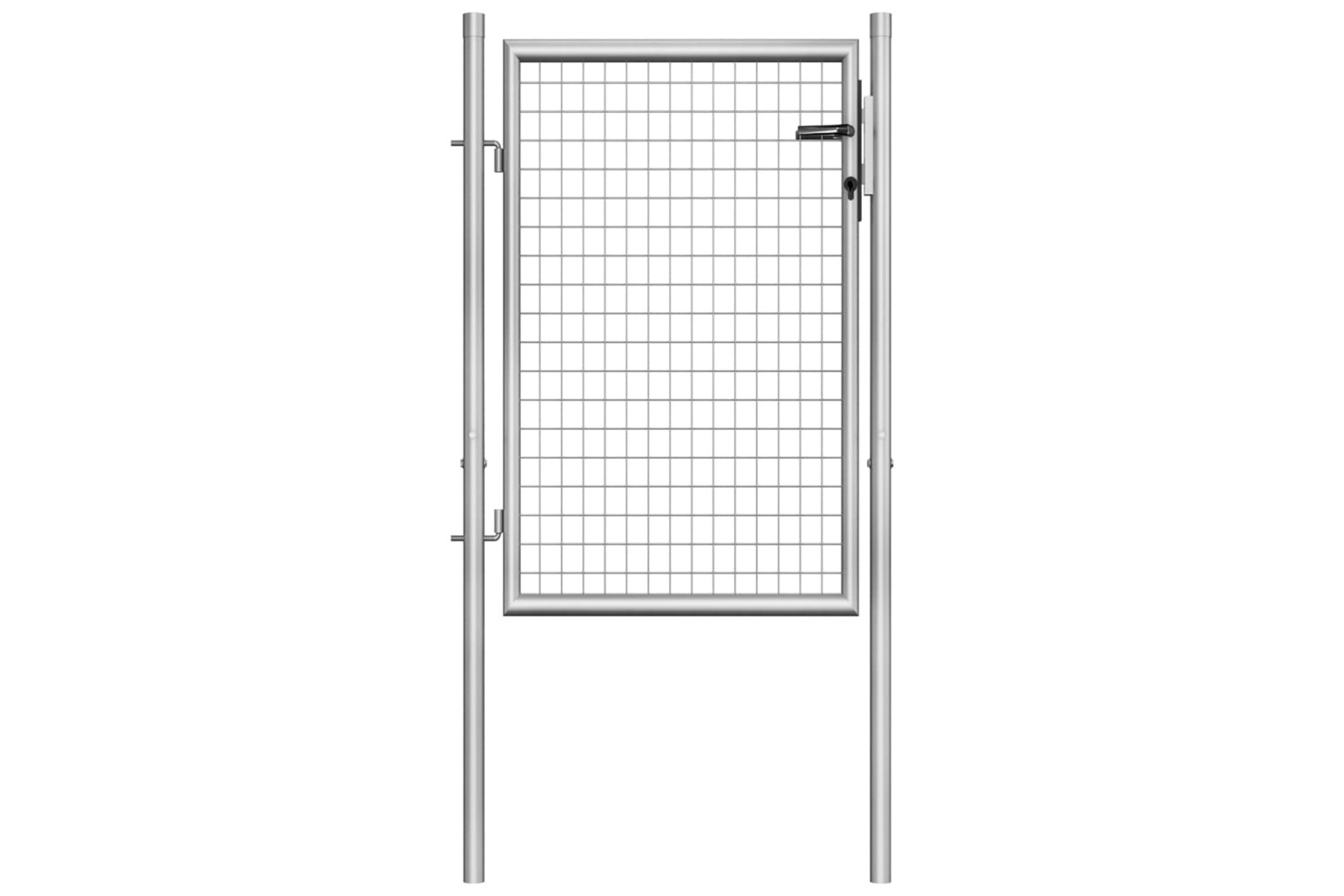 vidaXL 144756 Garden Gate Galvanised Steel 105x150cm Silver