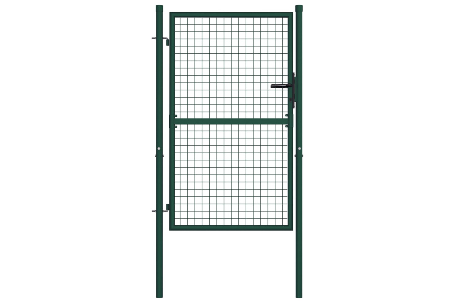 vidaXL Fence Gate Steel 100x125cm Green