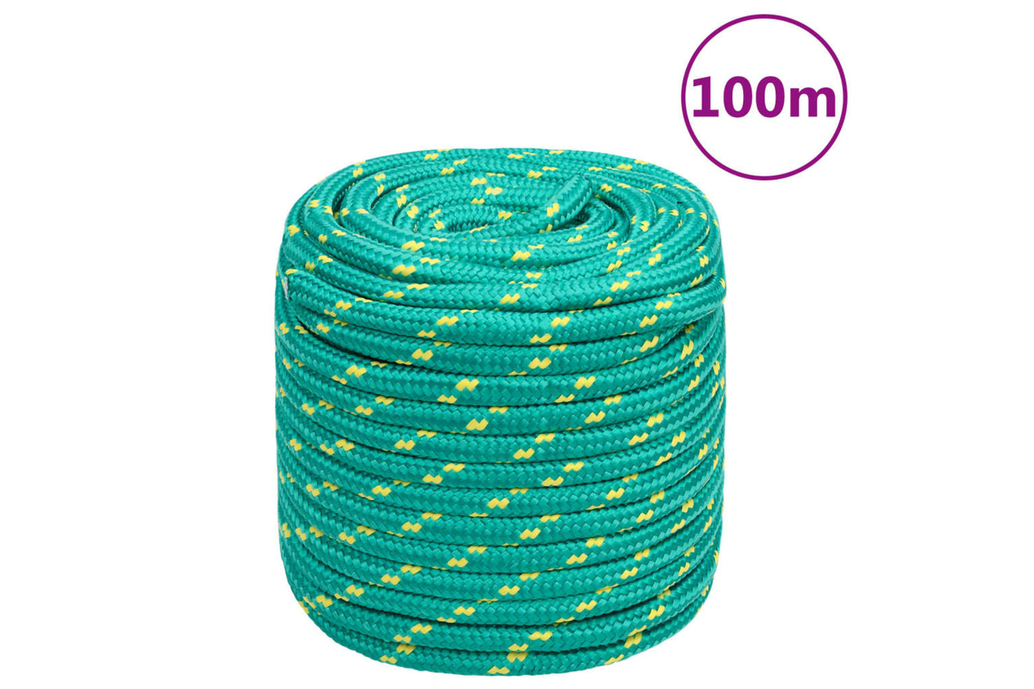 vidaXL 152737 Boat Rope Green 18mm 100 M Polypropylene