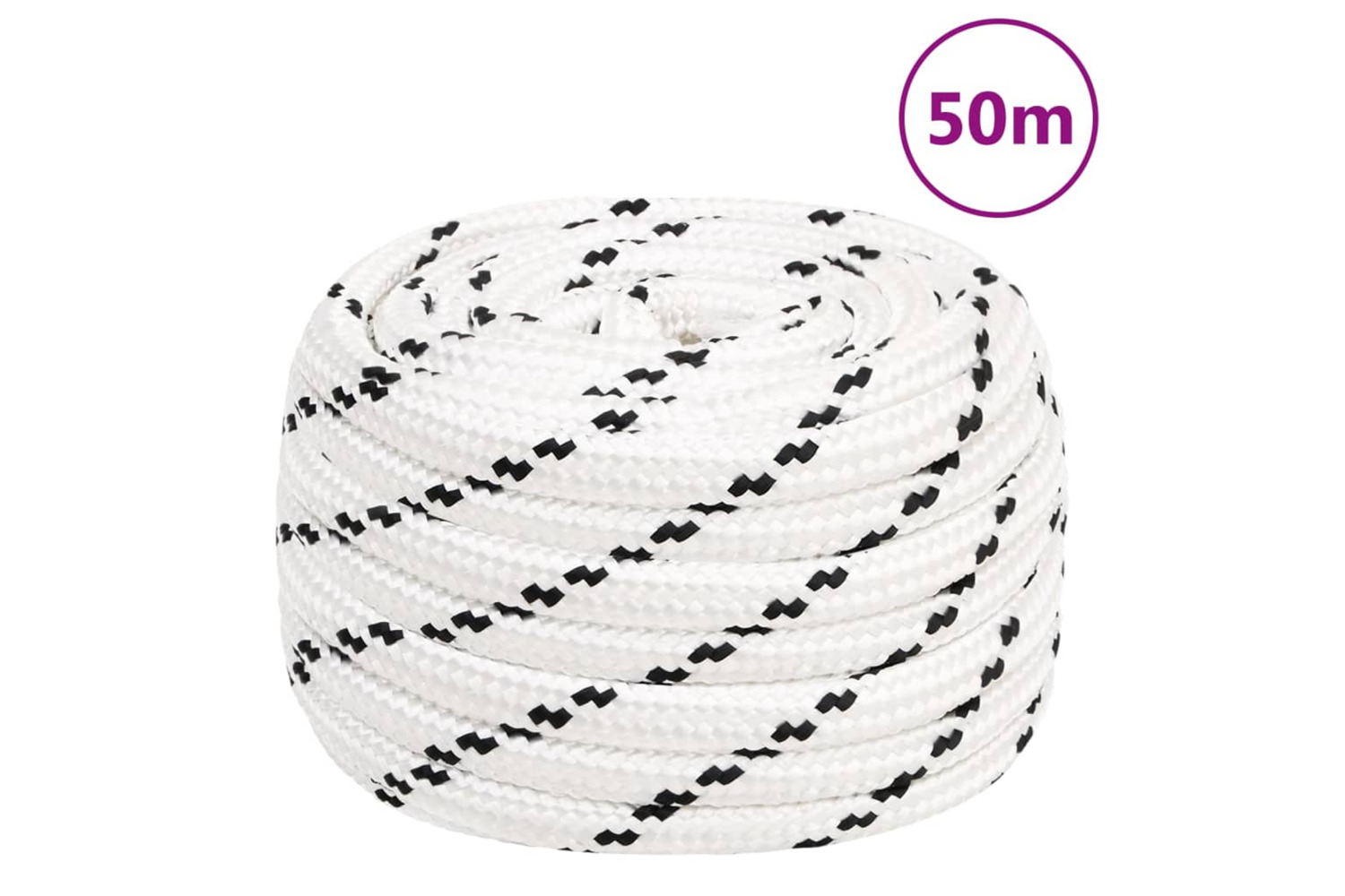 vidaXL 152787 Work Rope White 18mm 50 M Polyester