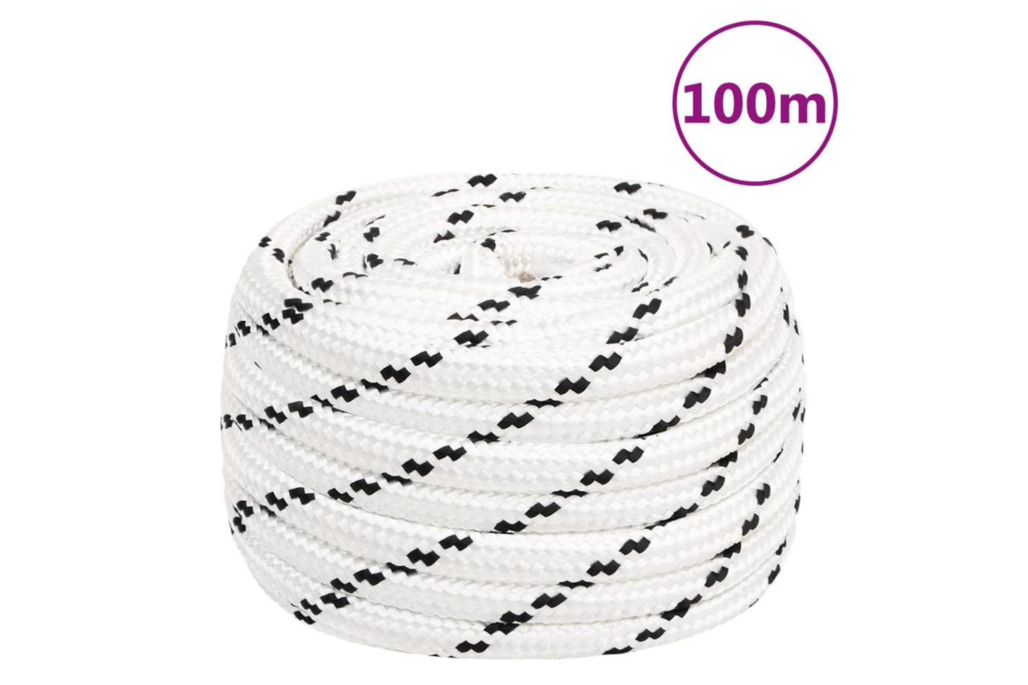 vidaXL 152788 Work Rope White 18mm 100 M Polyester
