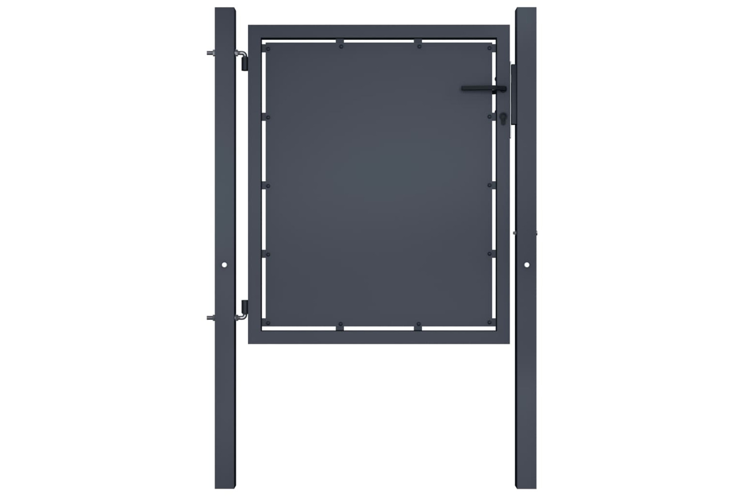 vidaXL 144518 Garden Gate Steel 100x100cm Anthracite