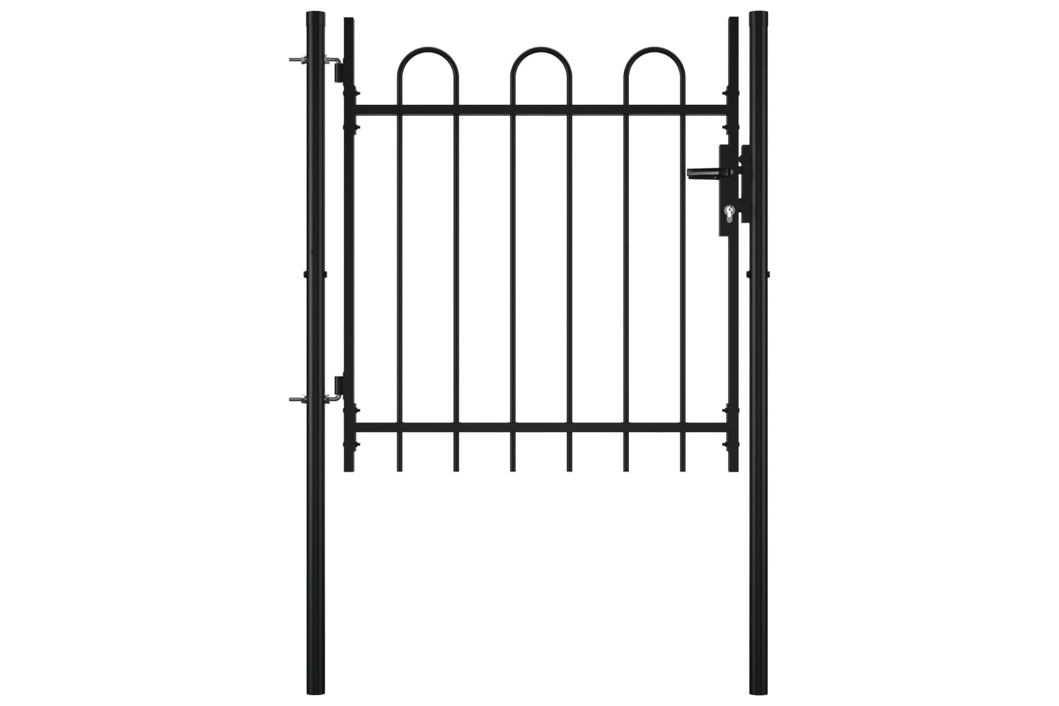 vidaXL 144361 Single Door Fence Gate With Hoop Top 100 X 75cm
