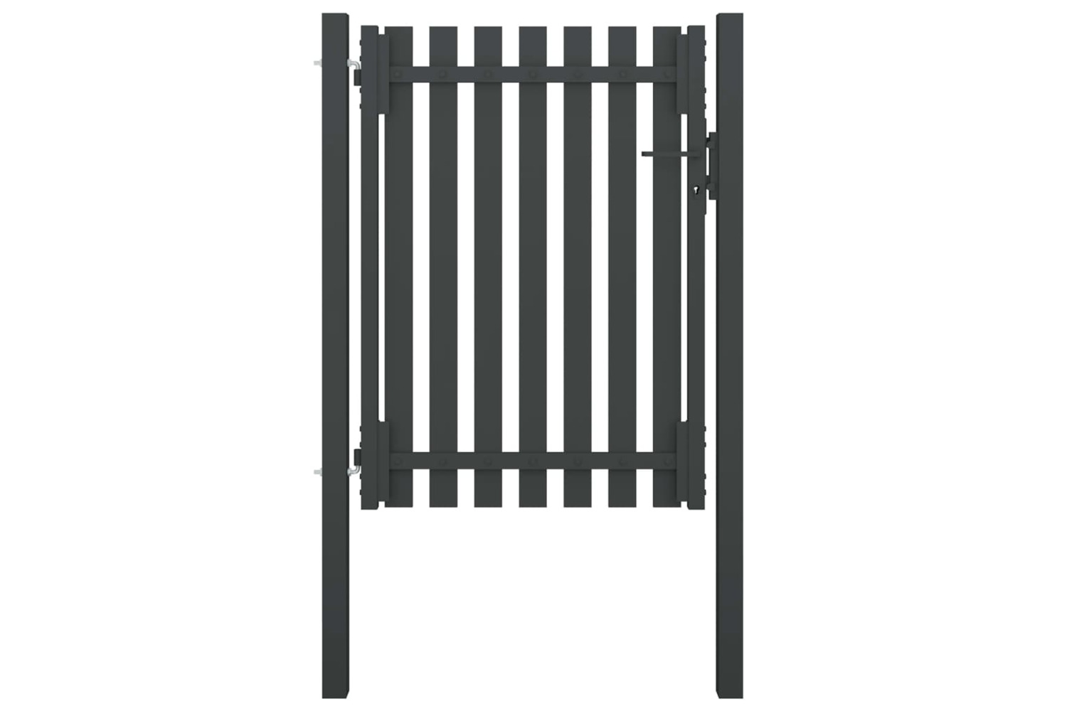 vidaXL 146329 Garden Fence Gate Steel 1x1.7 M Anthracite