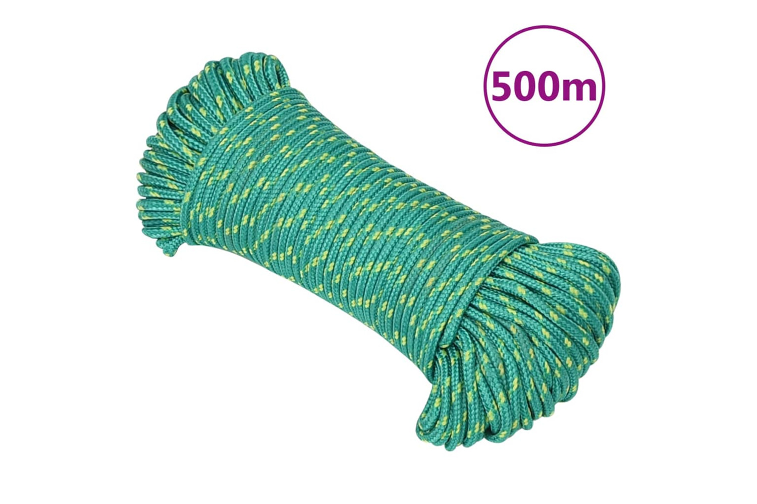 vidaXL 152707 Boat Rope Green 5mm 500 M Polypropylene