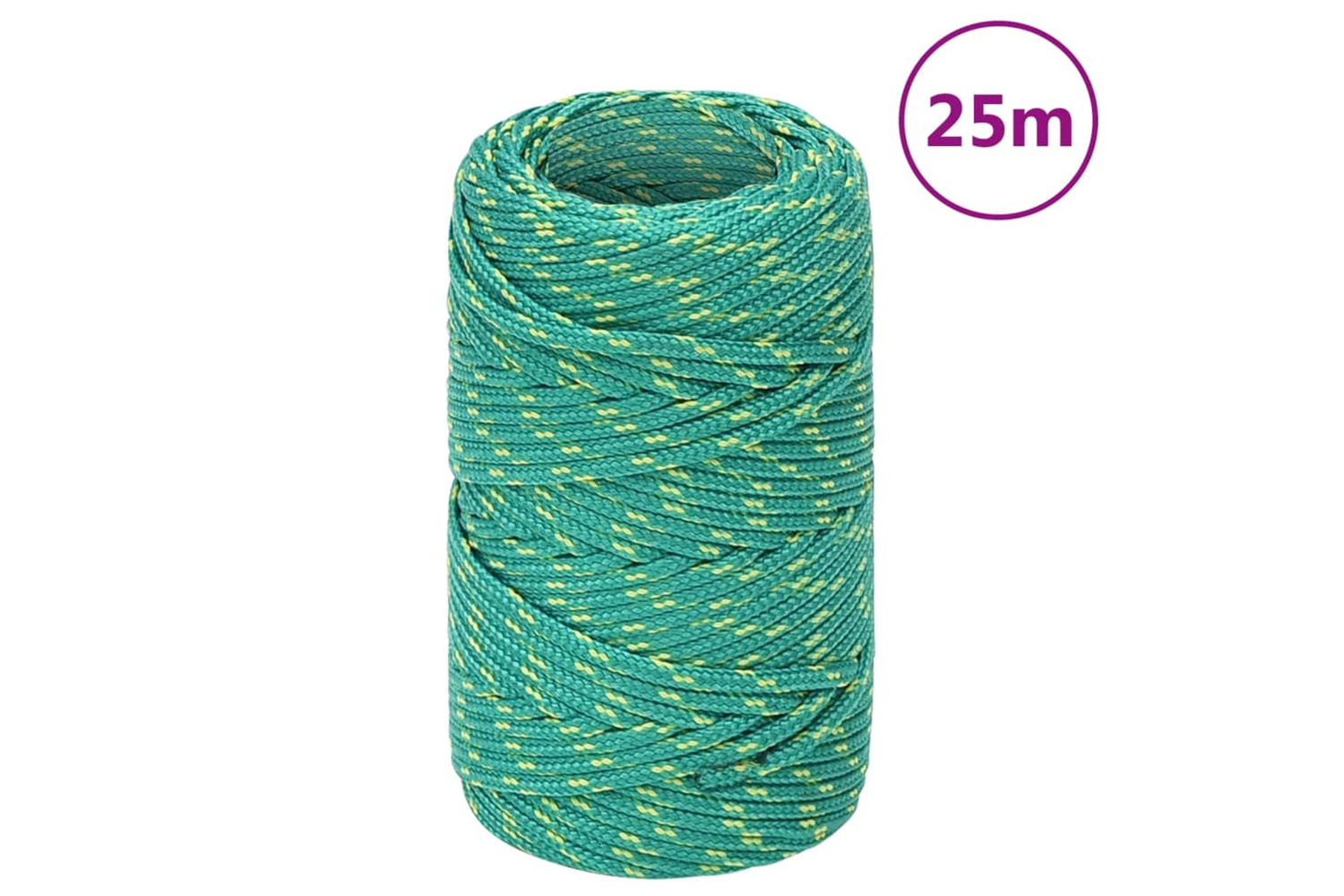 vidaXL 152688 Boat Rope Green 2mm 25 M Polypropylene