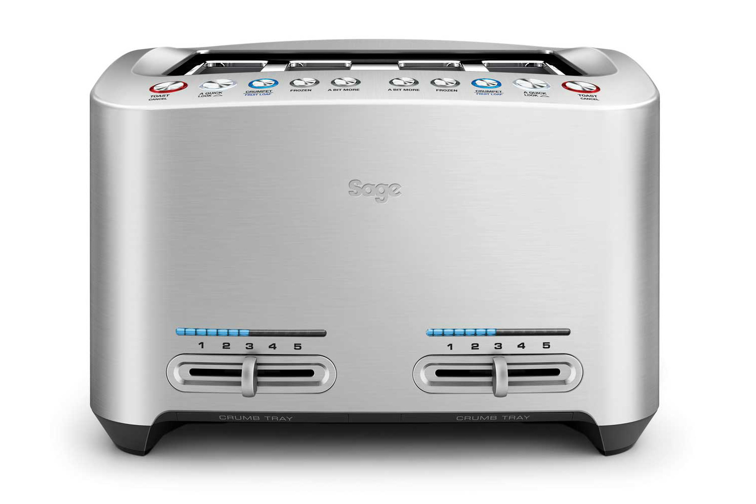 Sage The Smart 4-Slice Toaster | BTA845UK | Brushed Aluminium