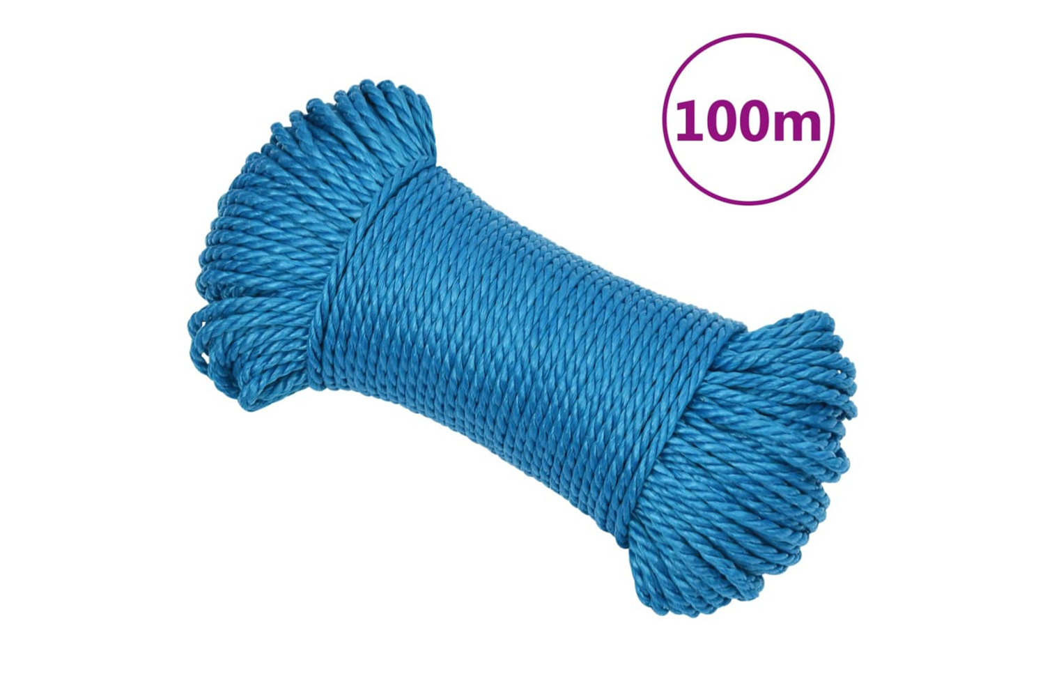 vidaXL 152959 Work Rope Blue 3mm 100 M Polypropylene