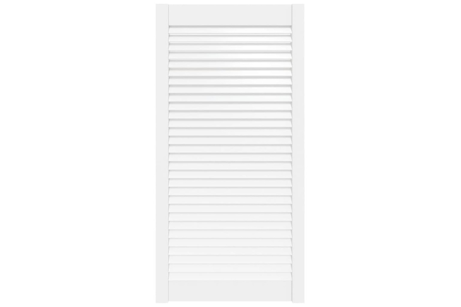 vidaXL 151172 Louvred Door Solid Pine Wood White 99.3x49.4cm