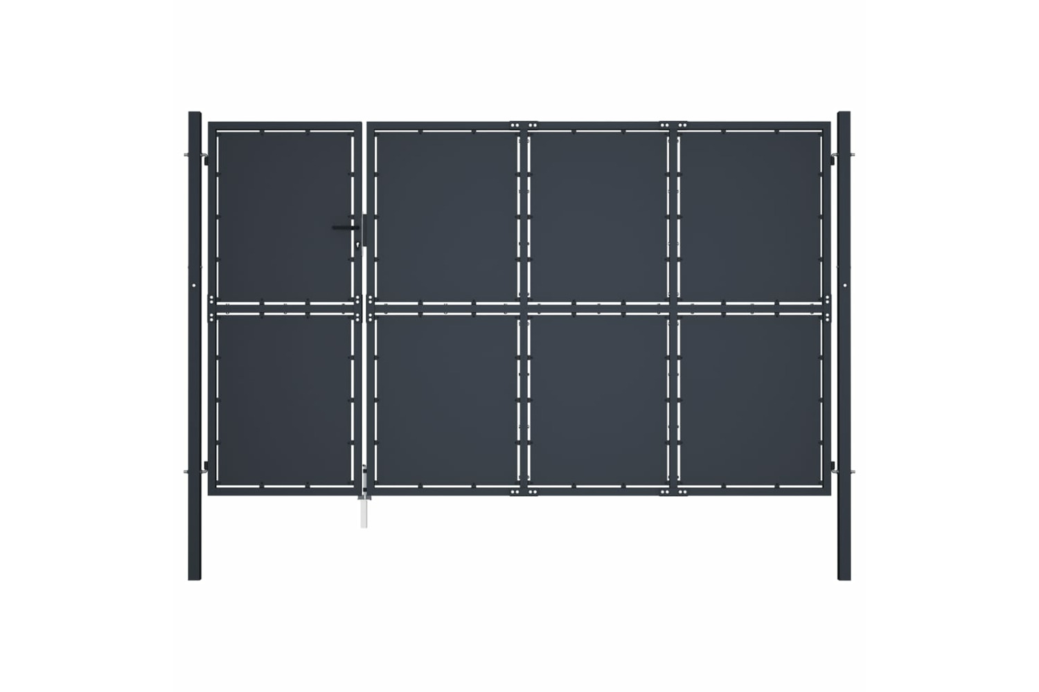vidaXL 144539 Garden Gate Steel 350x175cm Anthracite