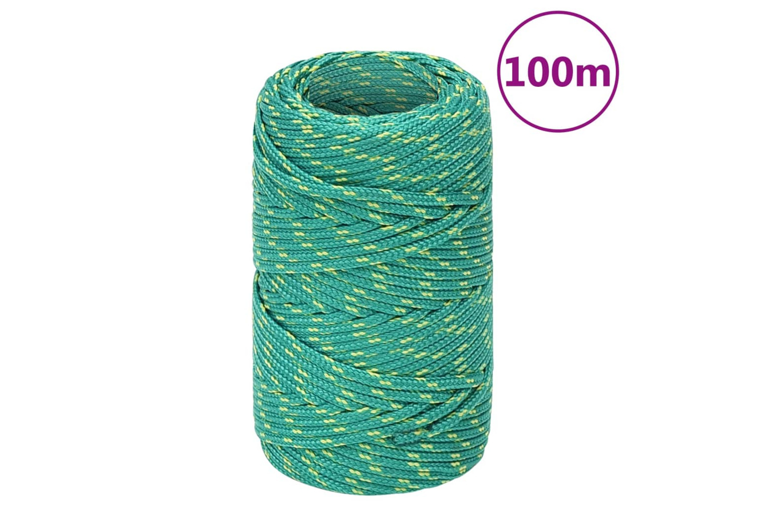vidaXL 152690 Boat Rope Green 2mm 100 M Polypropylene