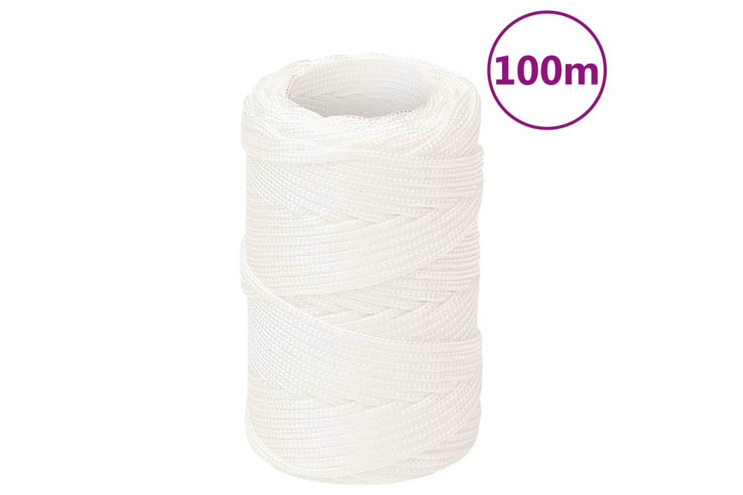 vidaXL 152531 Boat Rope Full White 2mm 100 M Polypropylene