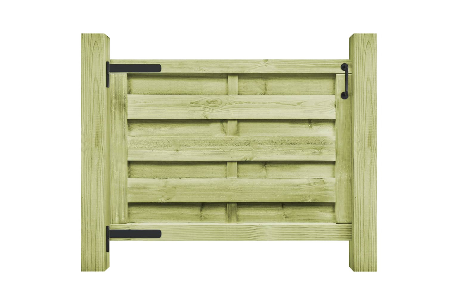vidaXL 45314 Garden Gate Impregnated Pinewood 100x75cm Green