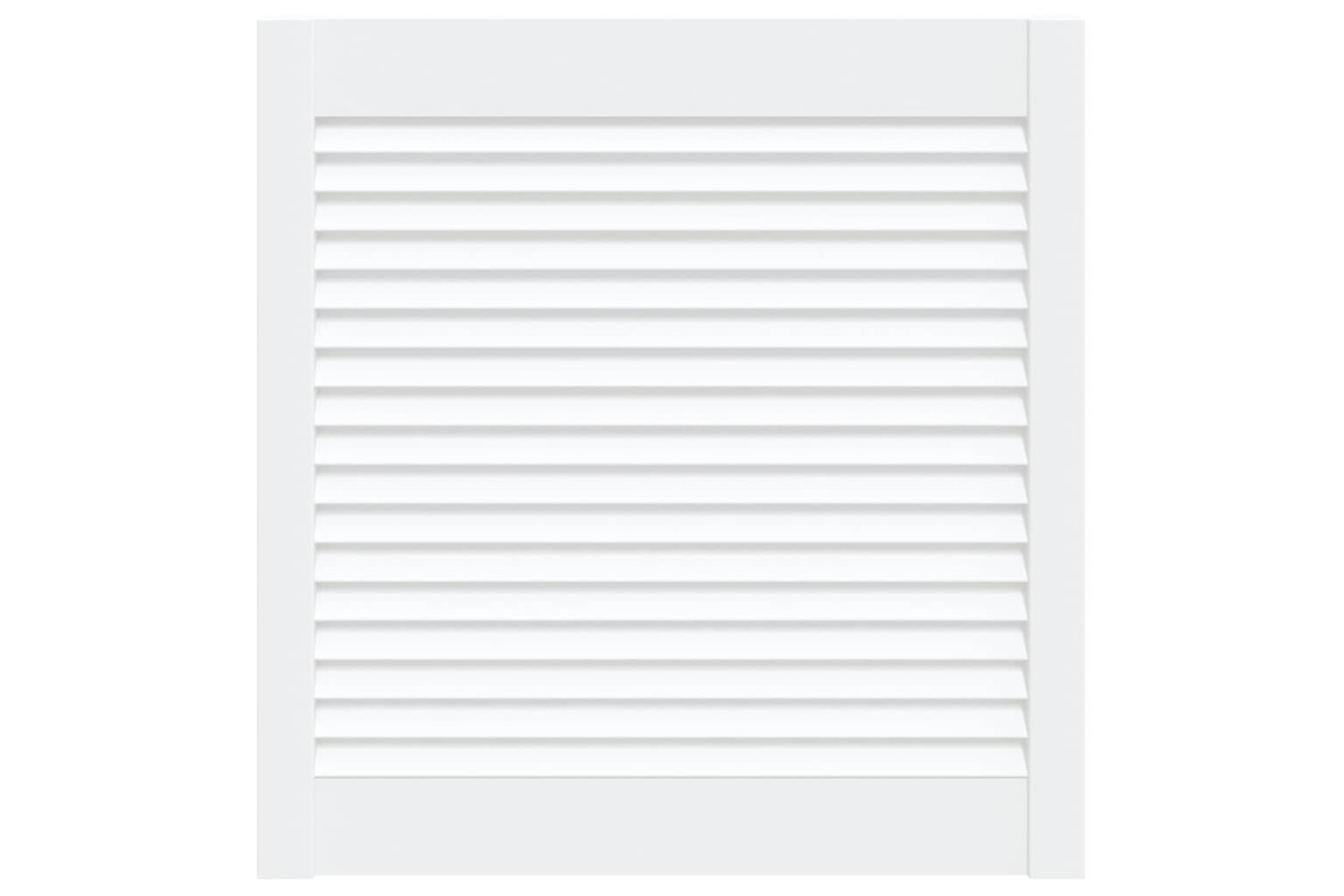 vidaXL 151157 Louvred Door Solid Pine Wood White 61.5x59.4cm
