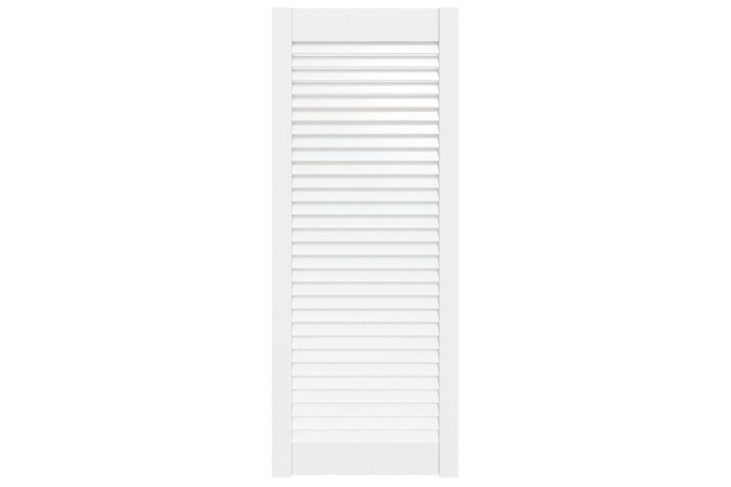 vidaXL 151169 Louvred Door Solid Pine Wood White 99.3x39.4cm