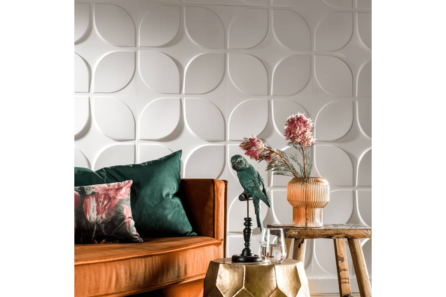 Wallart 276198 24 Pcs 3d Wall Panels Ga-wa06 Sweeps