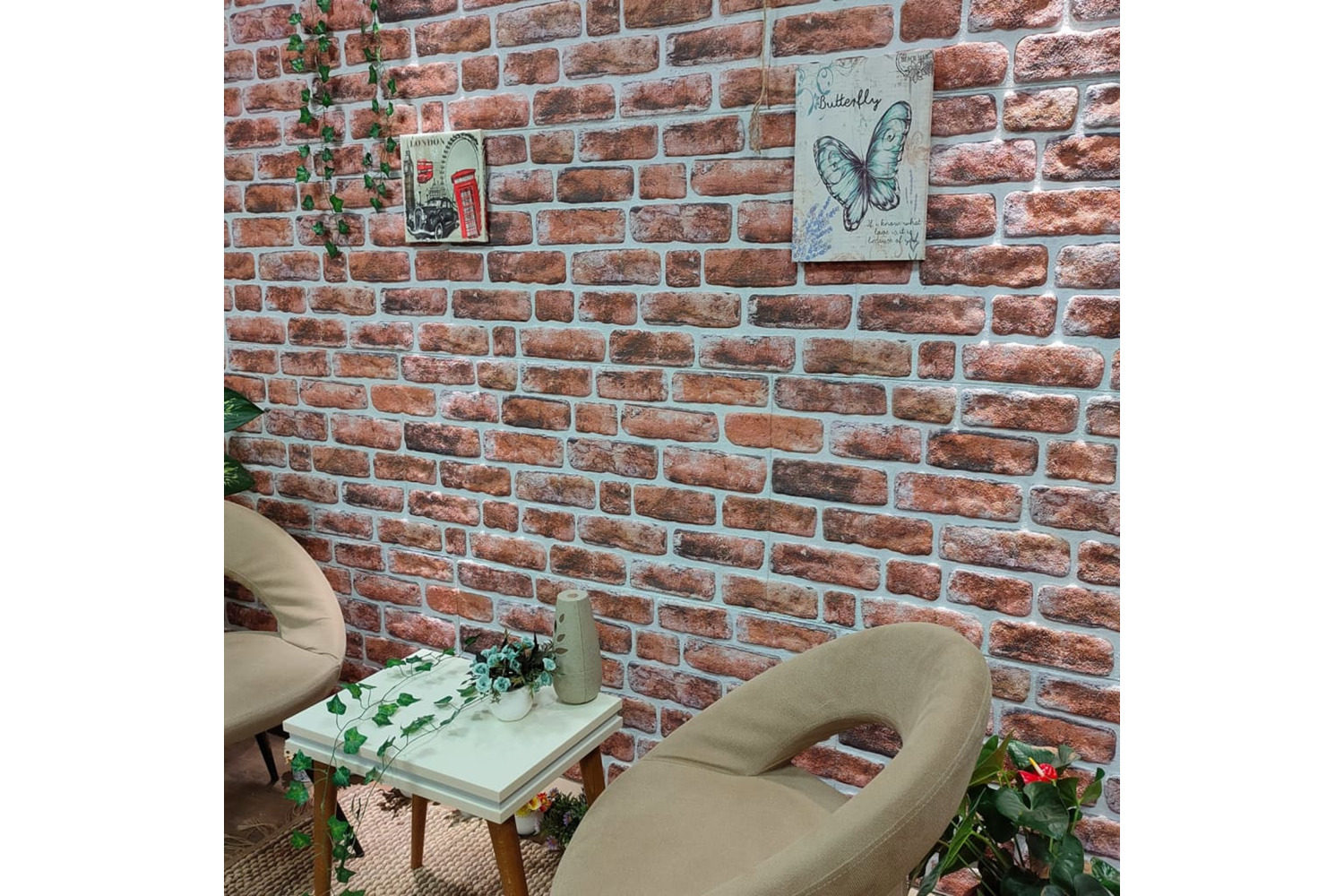 vidaXL 149578 3d Wall Panels With Dark Brown Brick Design 10 Pcs Eps