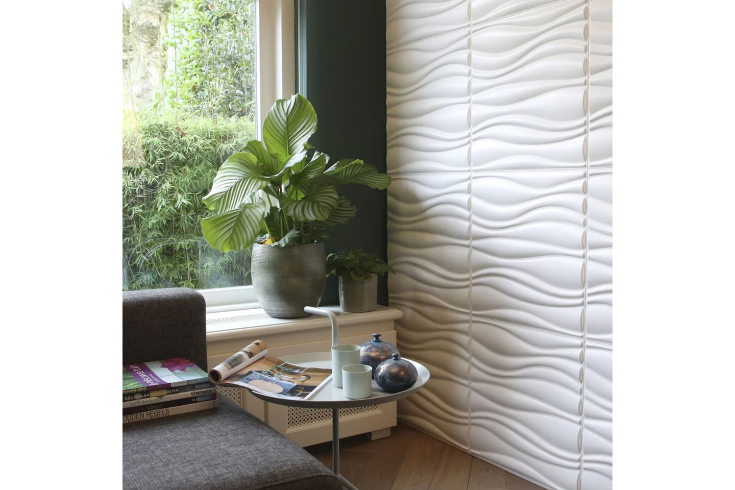 Wallart 412818 3d Wall Panels Waves 12 Pcs Ga-wa04