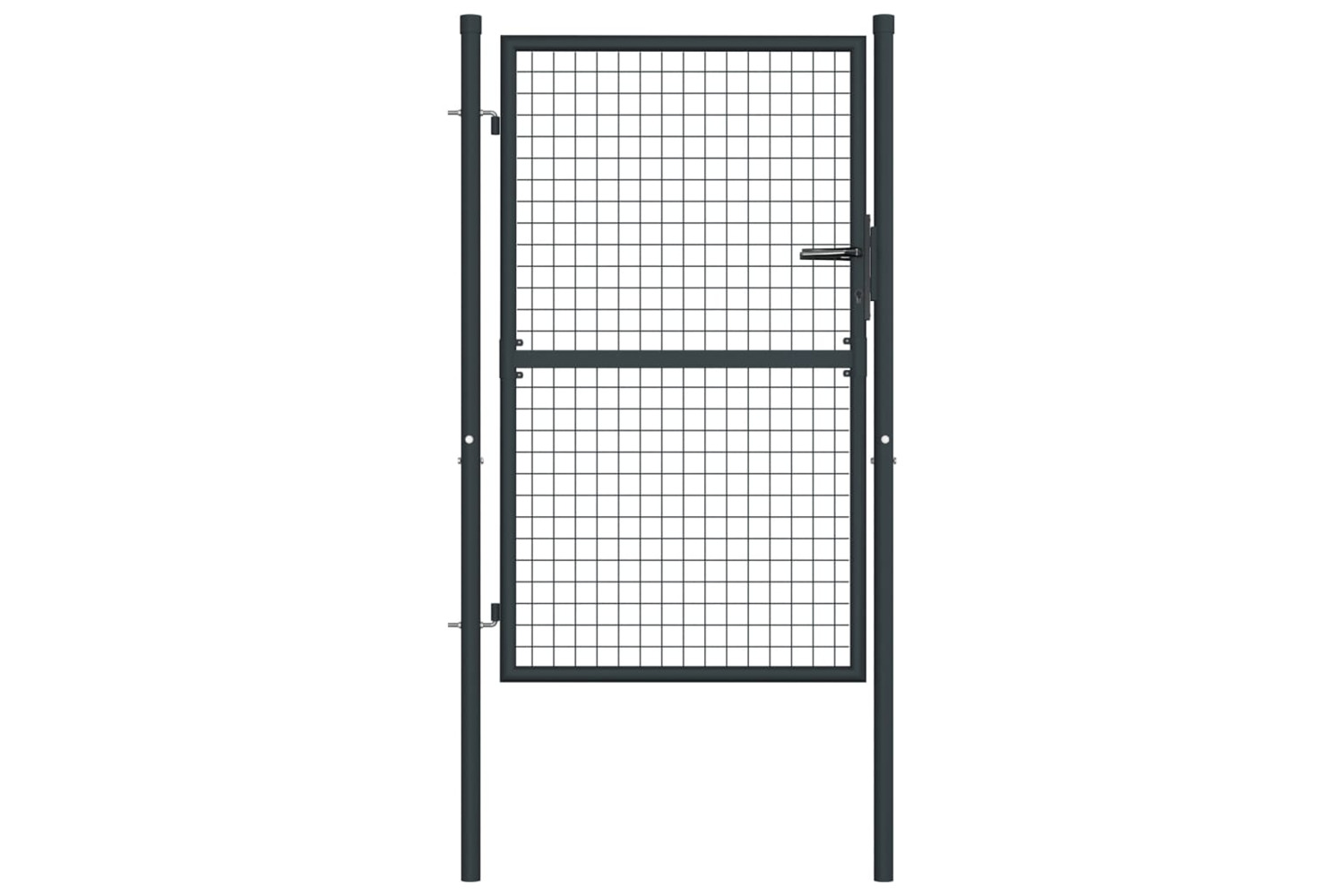 vidaXL 145772 Mesh Garden Gate Galvanised Steel 100x175cm Grey