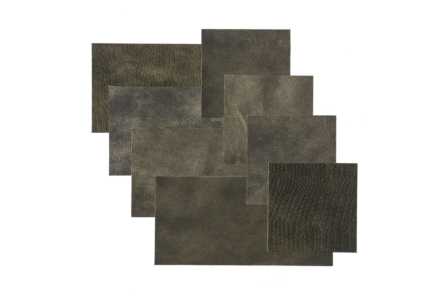 Wallart 440932 Leather Tiles Bonham Two Tone Black 32 Pcs