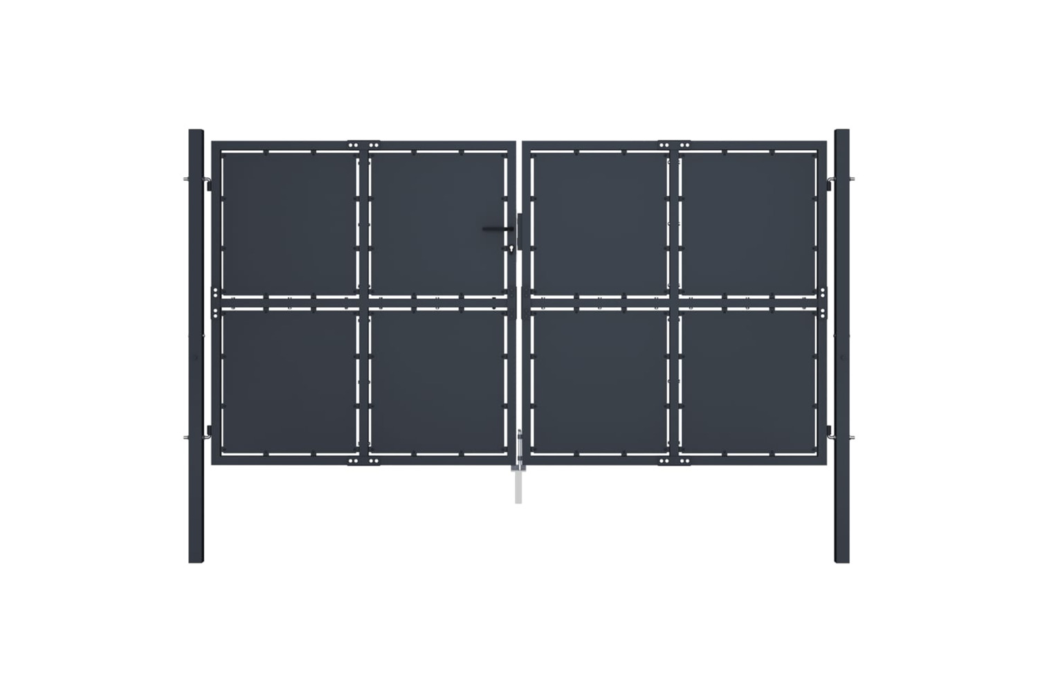 vidaXL 144525 Garden Gate Steel 300x125cm Anthracite
