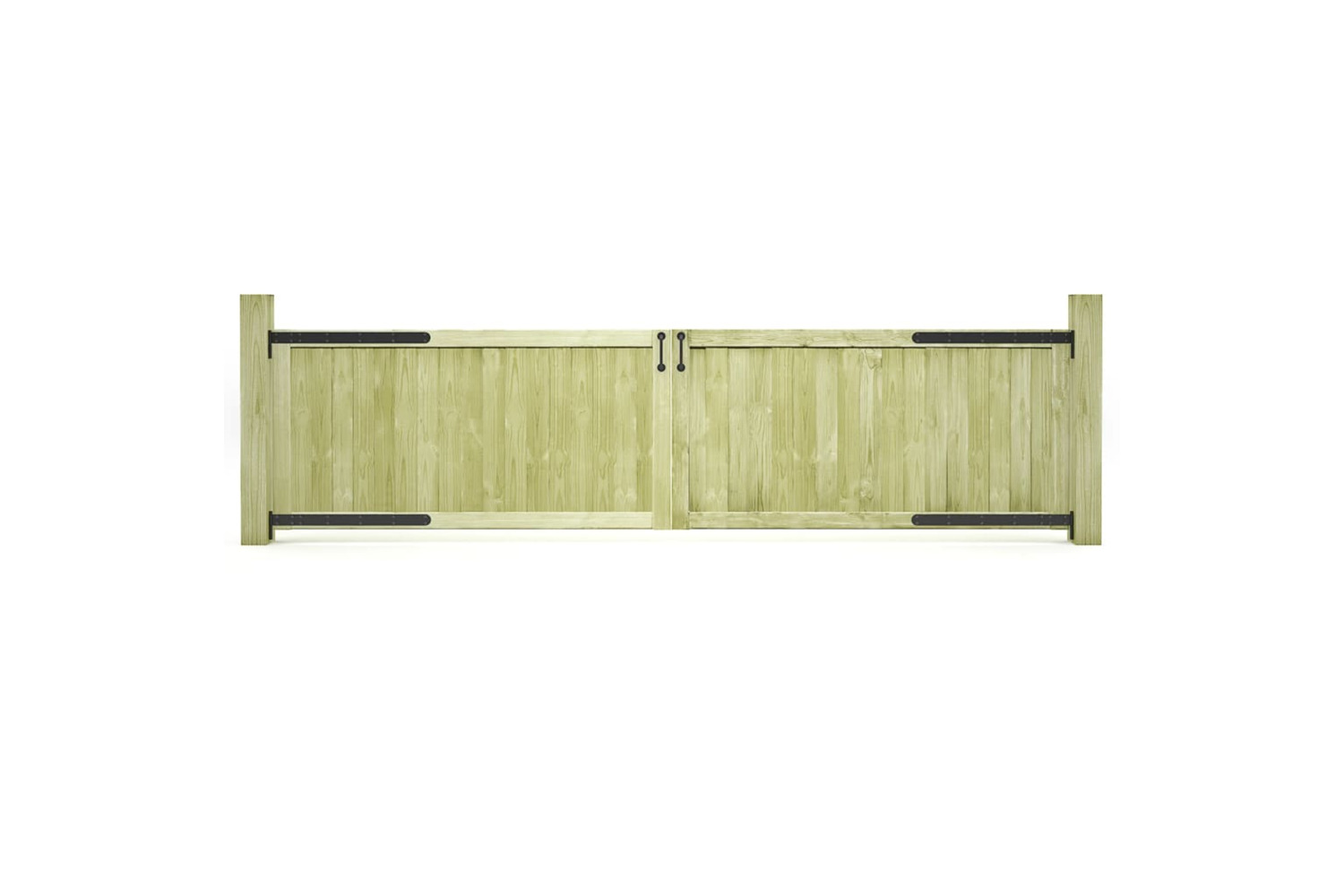 vidaXL 45338 Garden Gates 2 Pcs Impregnated Pinewood 300x75cm