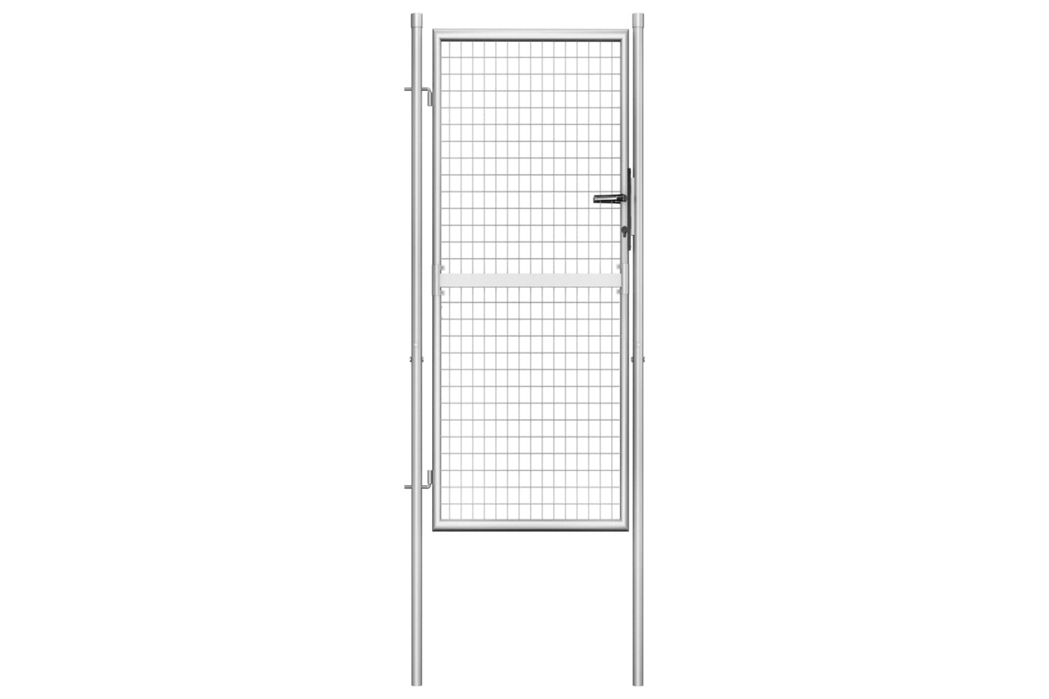 vidaXL 144759 Garden Gate Galvanised Steel 105x225cm Silver