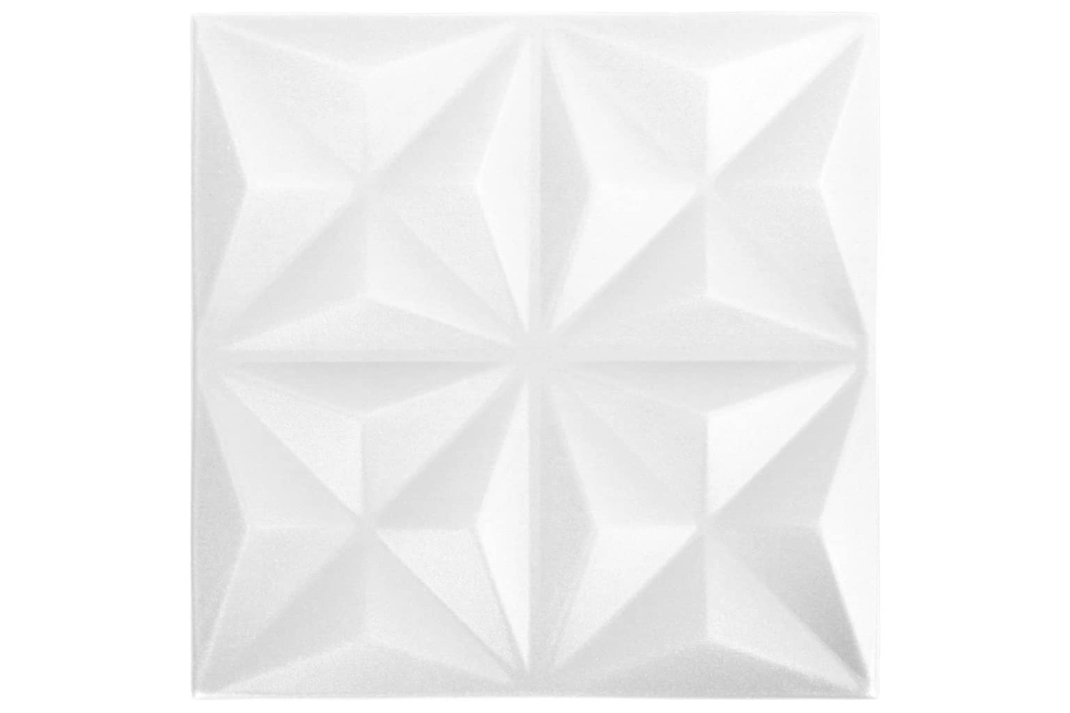 Vidaxl 3d Wall Panels 12 Pcs 50x50 Cm Origami White 3 M²