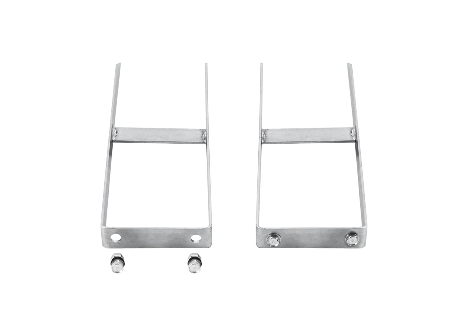 vidaXL 49080 Fence Ground Spikes 2 Pcs For Wpc Fence Steel 40cm