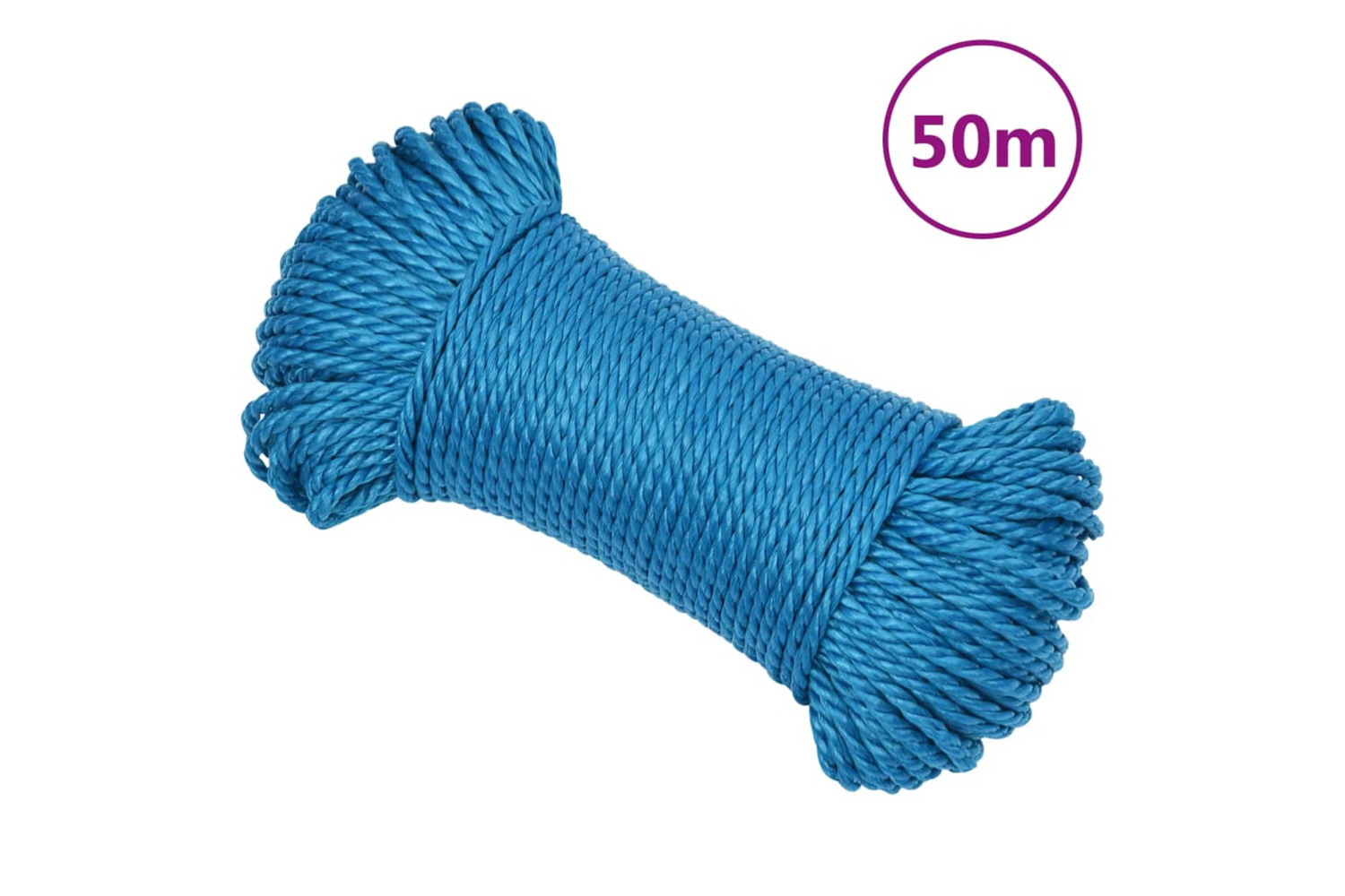 vidaXL 152968 Work Rope Blue 8mm 50 M Polypropylene