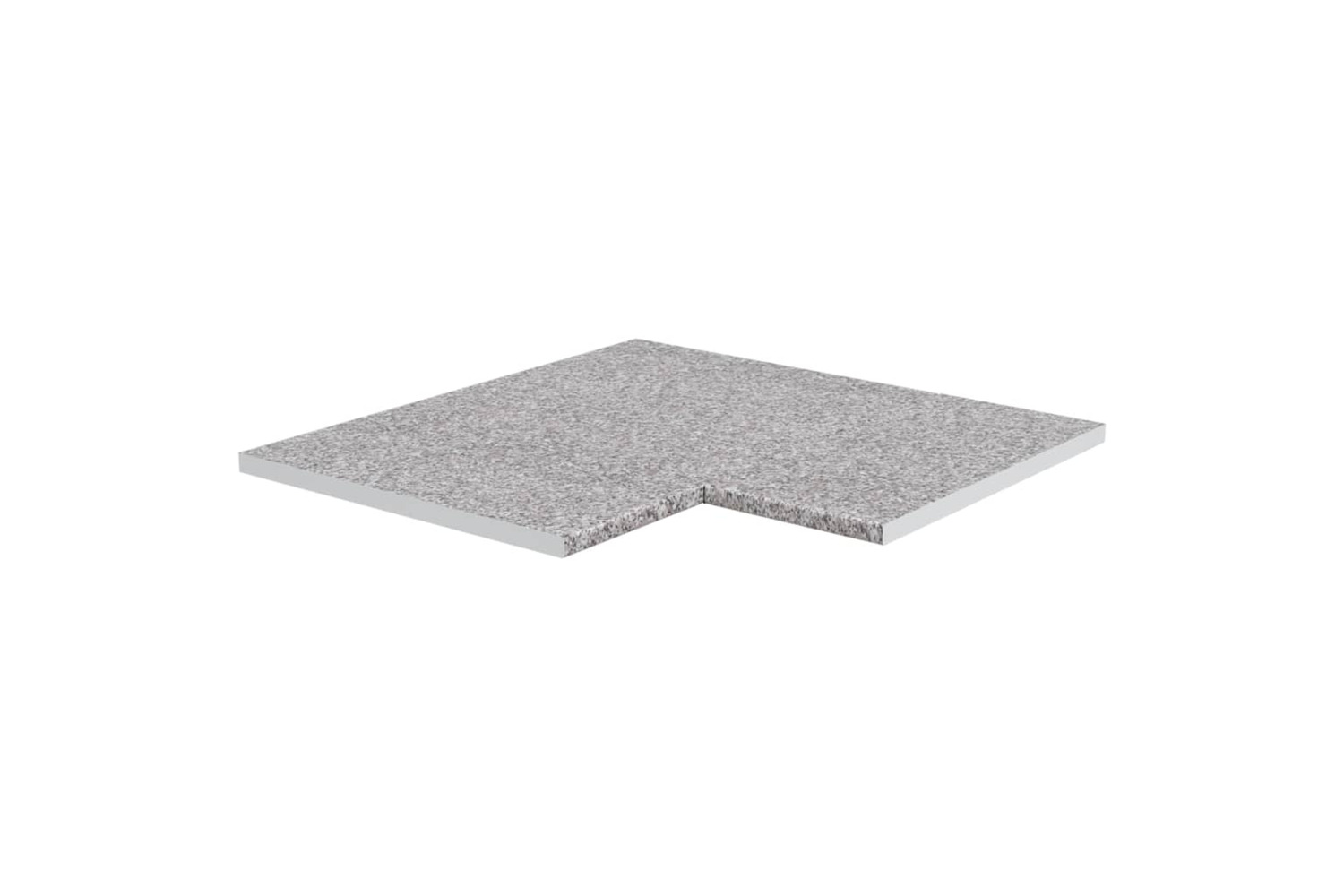 vidaXL 339596 Kitchen Corner Countertop Grey With Granite Texture Engineered Wood