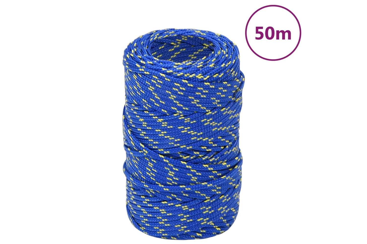 vidaXL 152424 Boat Rope Blue 2mm 50 M Polypropylene