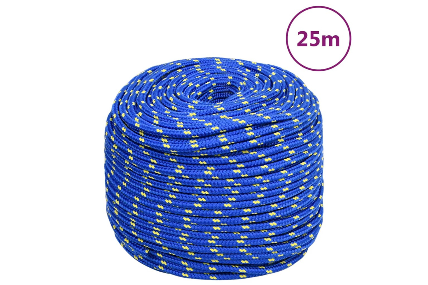 vidaXL 152443 Boat Rope Blue 6mm 25 M Polypropylene