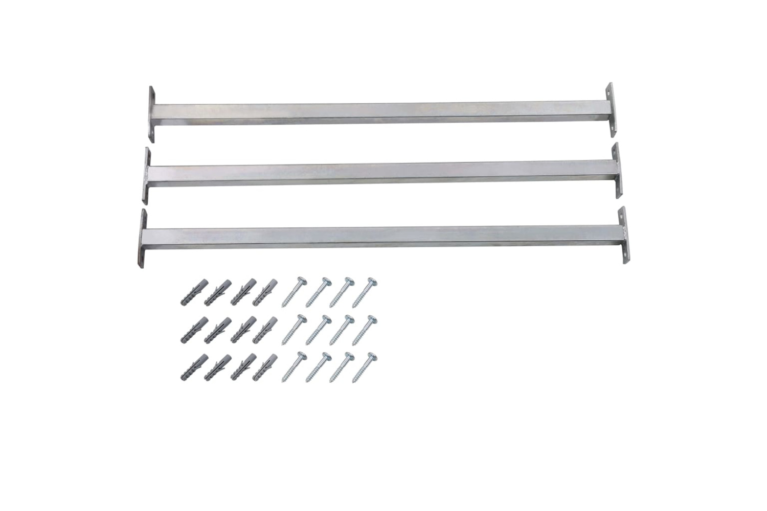 vidaXL 144516 Adjustable Security Window Bars 3 Pcs 710-1200mm