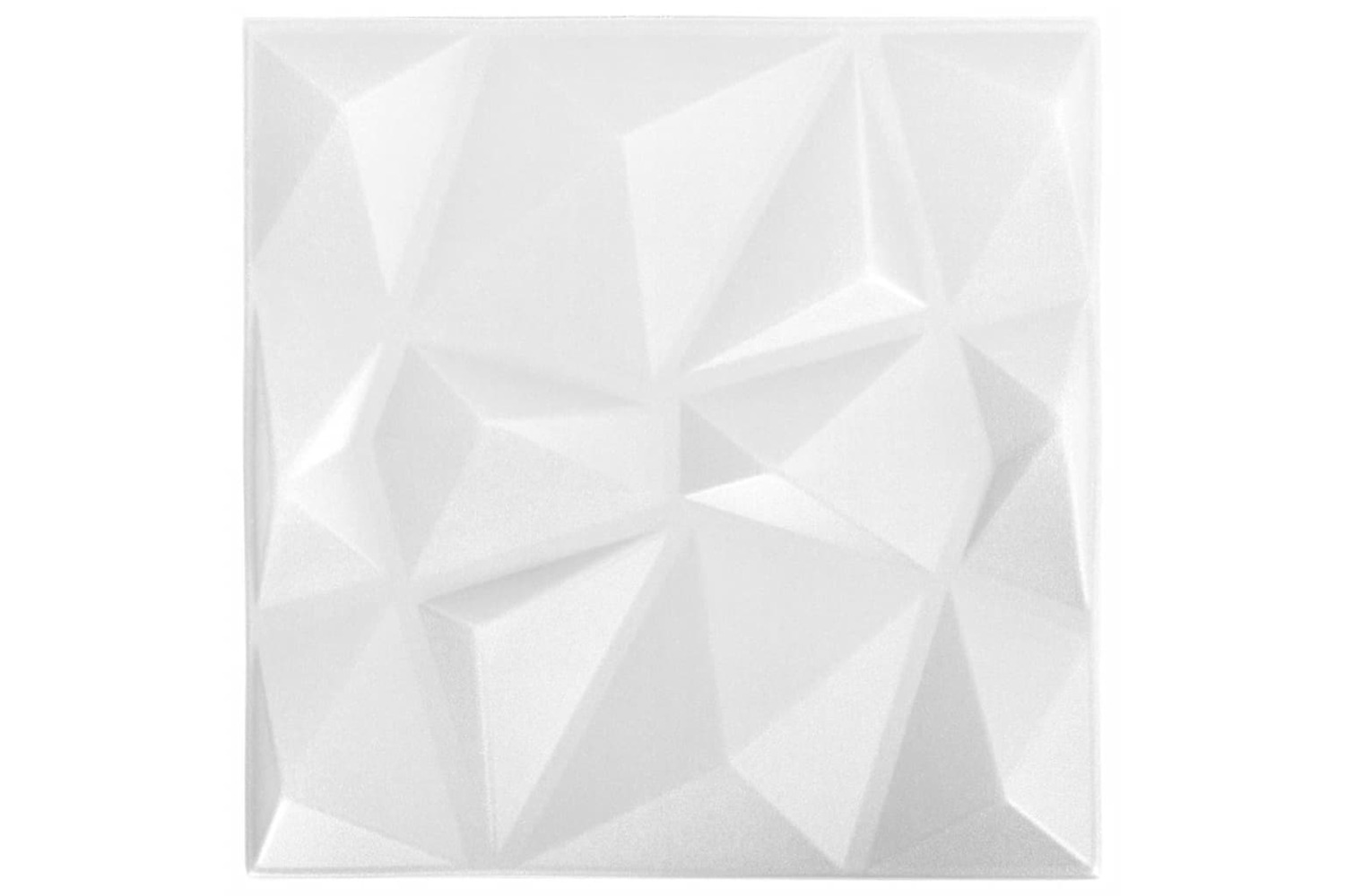 Vidaxl 3d Wall Panels 12 Pcs 50x50 Cm Diamond White 3 M²