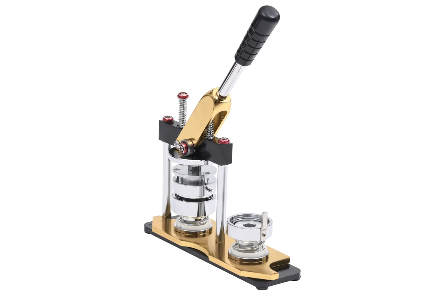 vidaXL 30153 Badge Maker Machine With Circle Cutter Rotate Punch 37mm