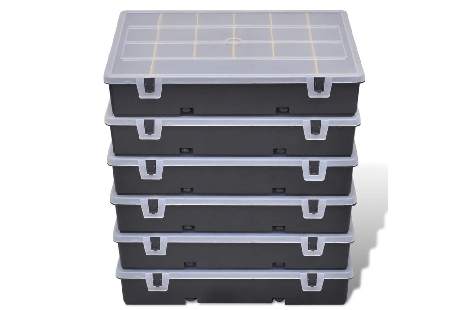 vidaXL 140908 Storage Box Sort Case 6 Pcs