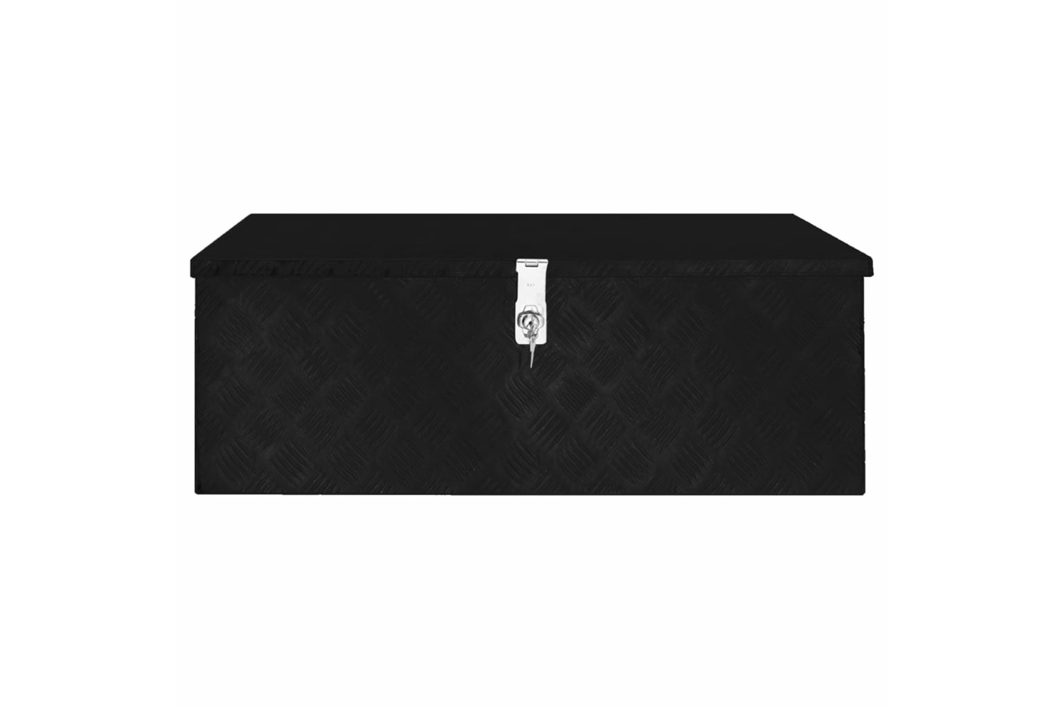 vidaXL 152255 Storage Box Black 90x47x33.5cm Aluminium