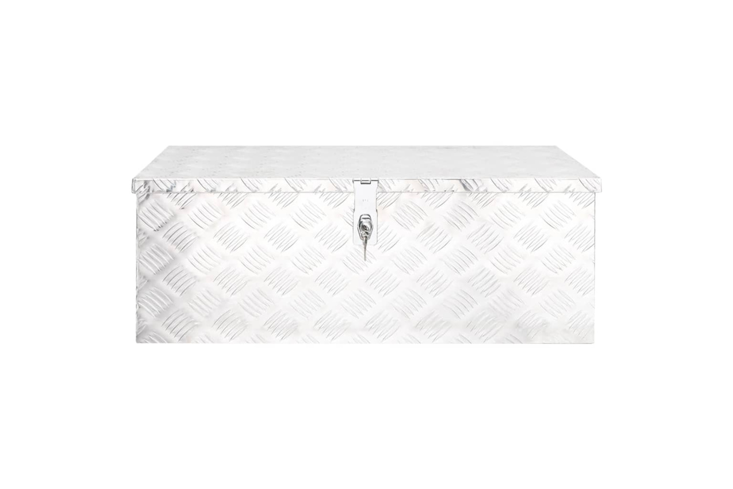 vidaXL 152252 Storage Box Silver 80x39x30cm Aluminium