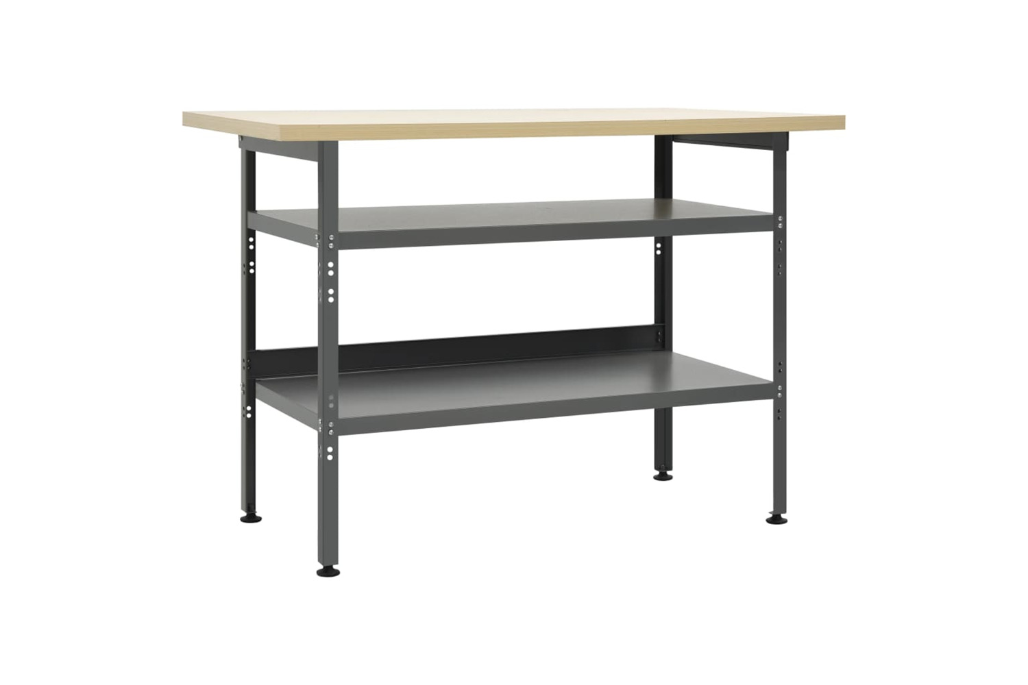 vidaXL 145344 Workbench Grey 120x60x85cm Steel