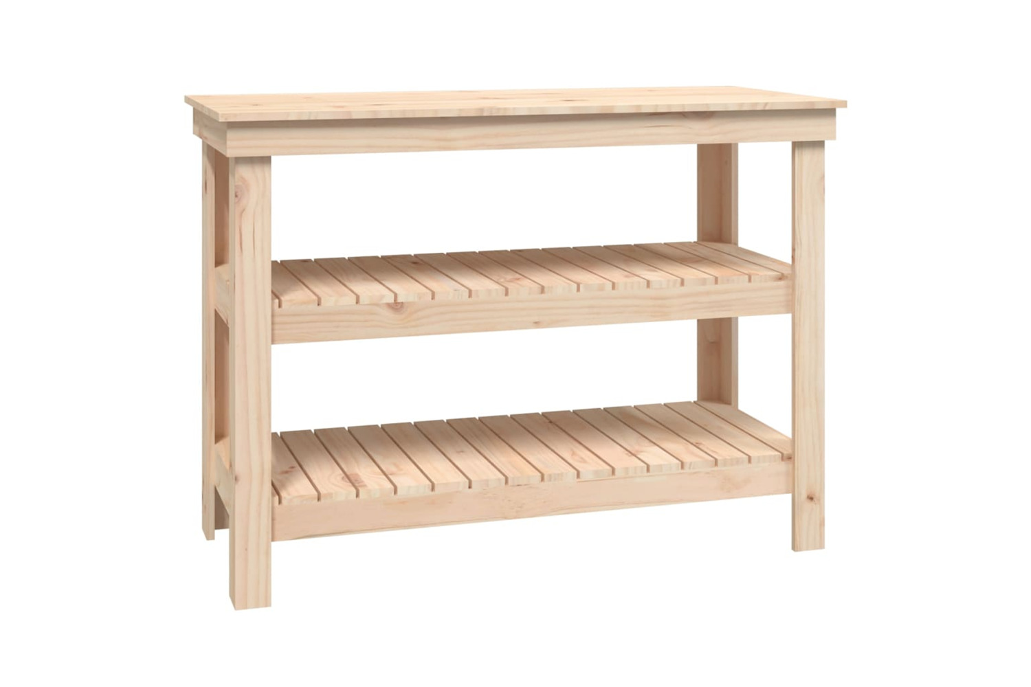 vidaXL 823644 Work Bench 110.5x50x80cm Solid Wood Pine