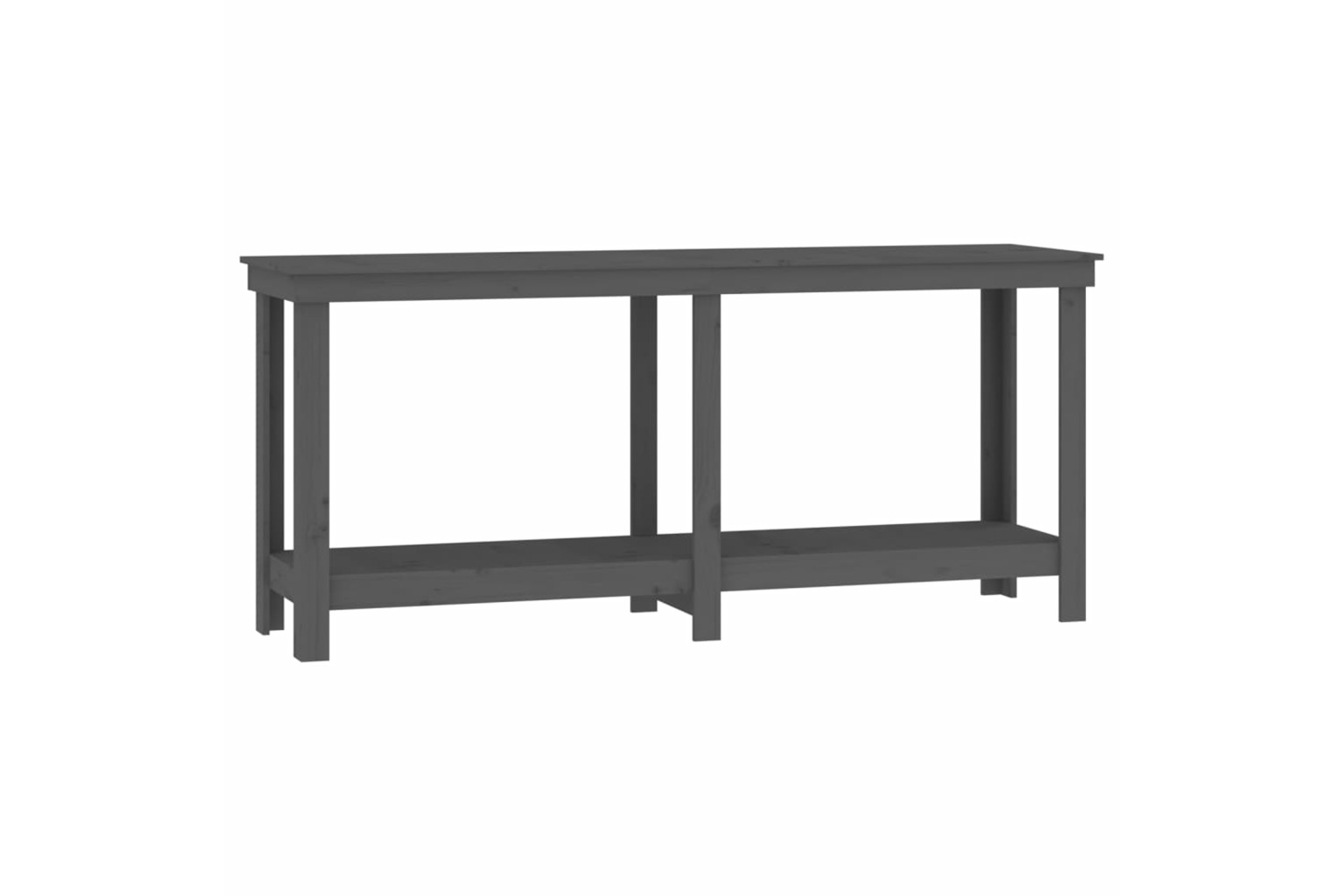 vidaXL 822513 Work Bench Grey 180x50x80cm Solid Wood Pine