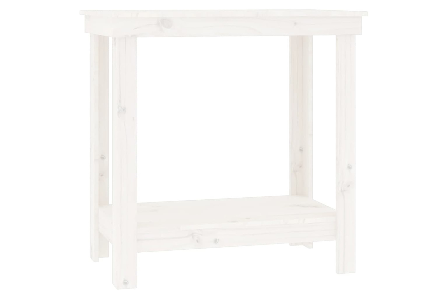 vidaXL 822497 Work Bench White 80x50x80cm Solid Wood Pine