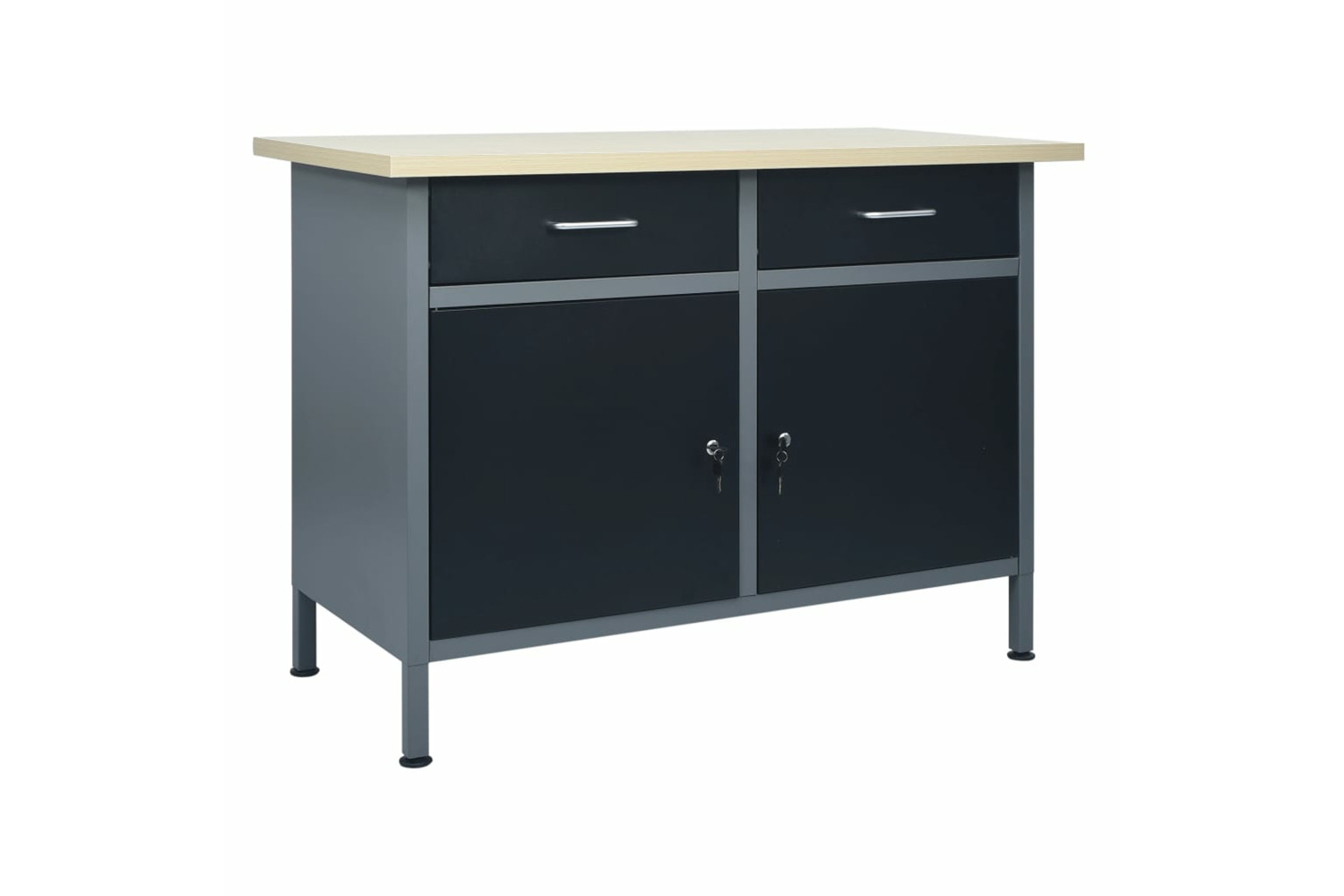 vidaXL 145346 Work Bench | Black